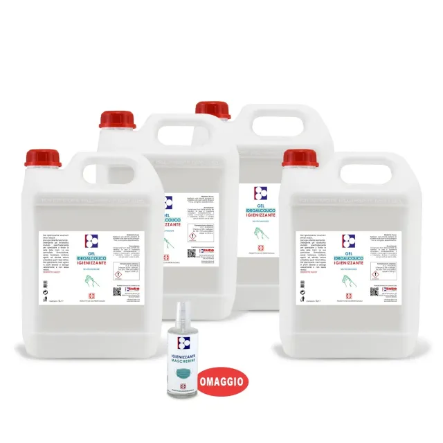 Tuto Chimica Gel Mani Igienizzante 4x5L Alcol 70% Neutro