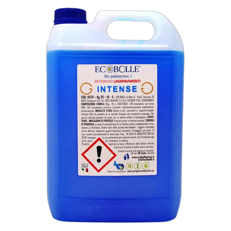 Ecobolle Intense lavapavimenti 5kg superprofumato concentrato