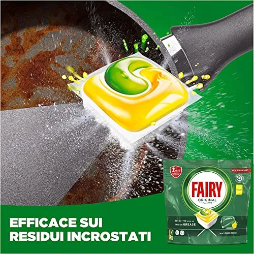 Fairy Original Limone pastiglie lavastoviglie 44 capsule brillanti