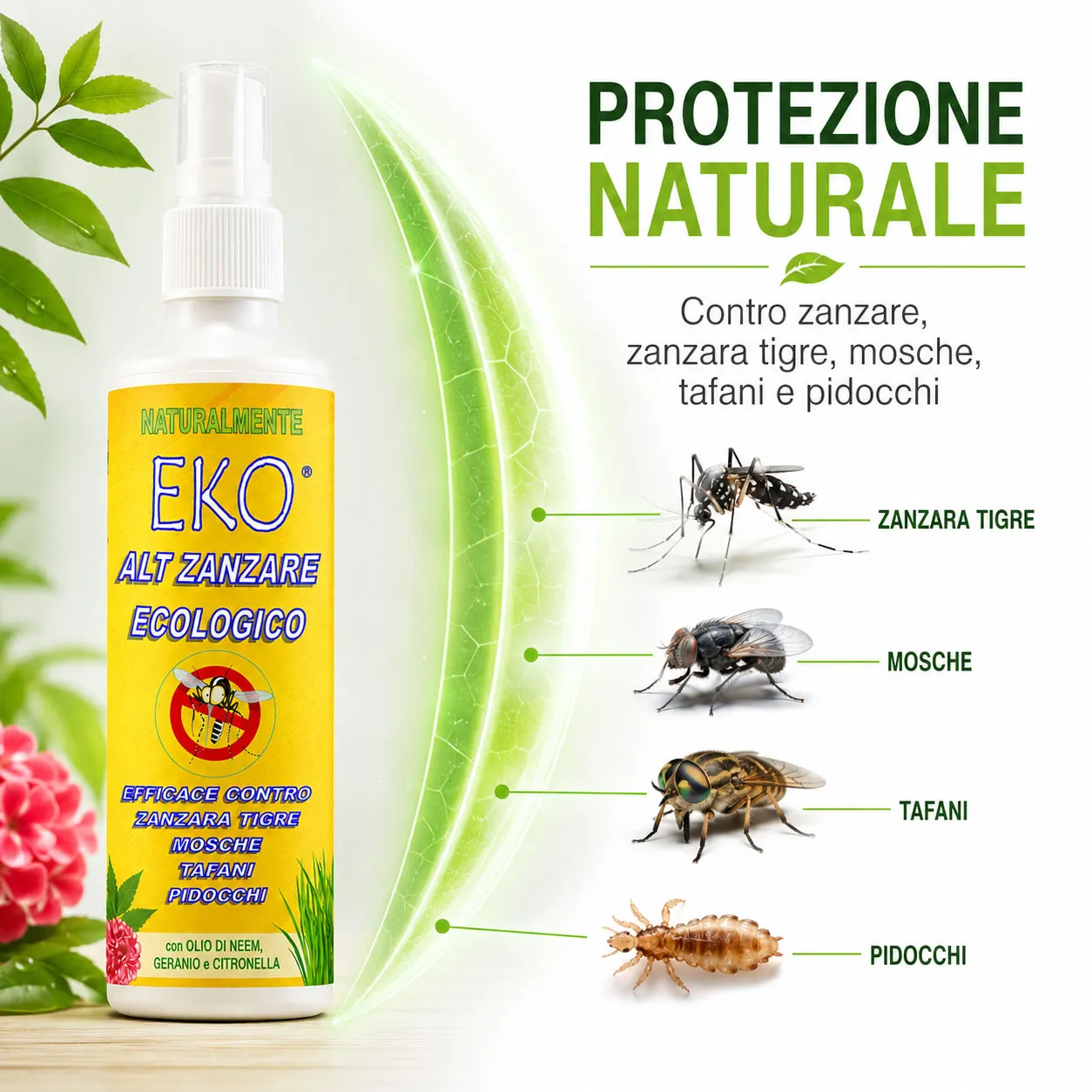 Tuto Chimica Eko Alt repellente zanzare 120 ml ecologico