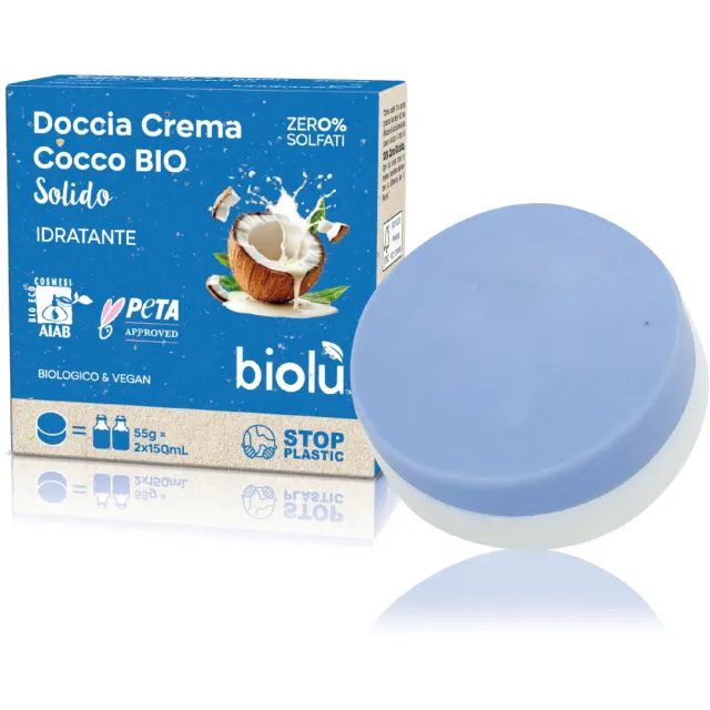 Biolù Solidi Docciacrema Cocco Bio 55g