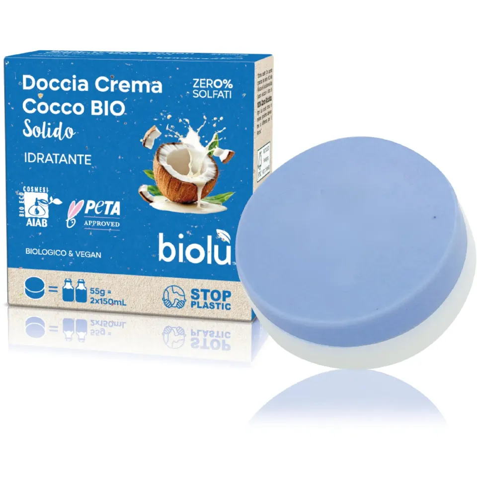 Biolù Solidi Docciacrema Cocco Bio 55g