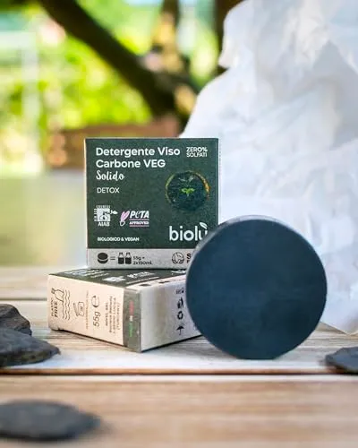 Biolù Carbone Detergente Viso Solido 55 g Bio