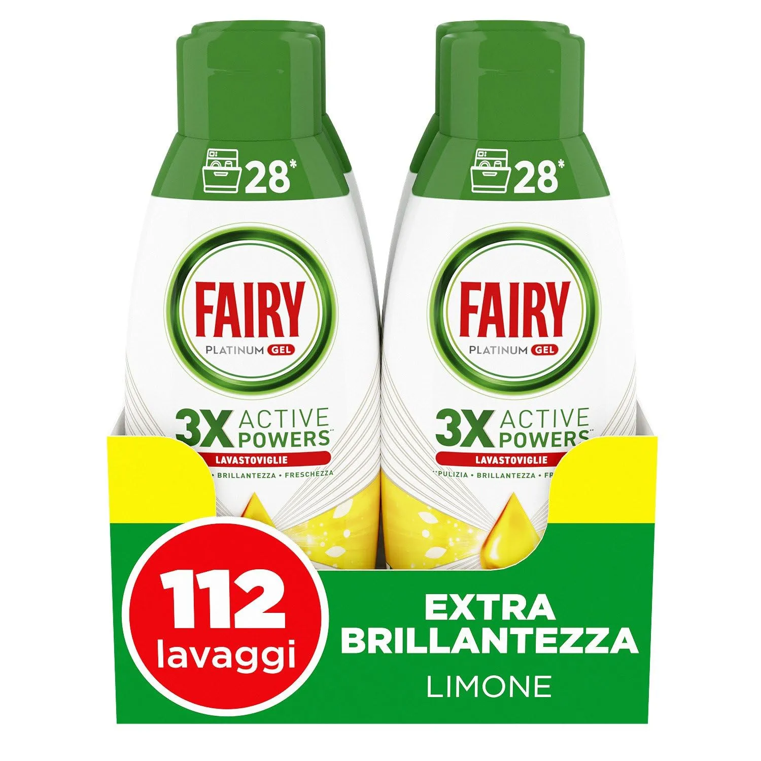 Fairy Platinum Gel lavastoviglie limone 900 ml