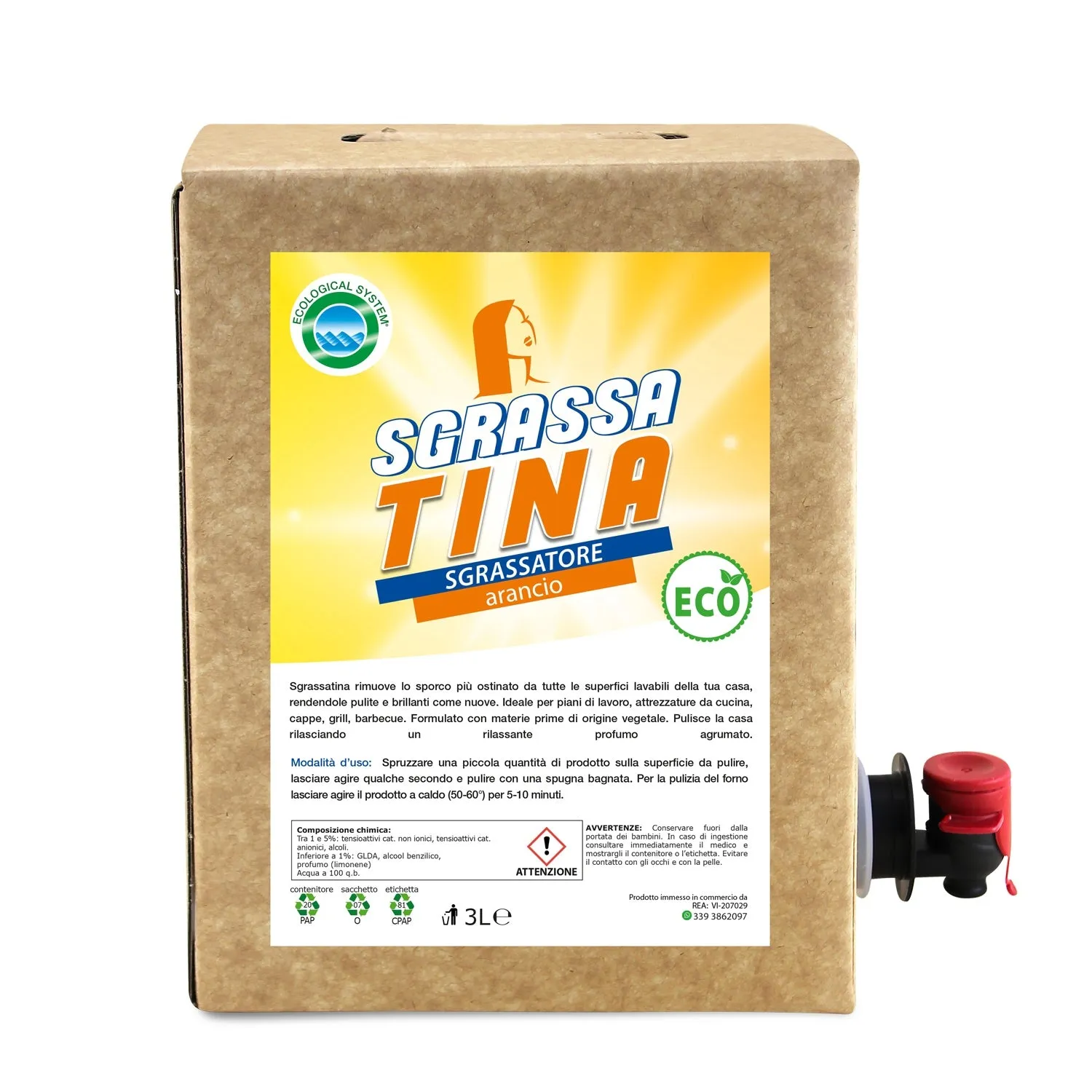 Tuto Chimica SgrassaTina sgrassatore 500 ml agrumi