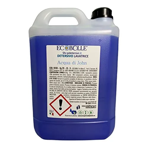 Ecobolle Acqua di John detersivo lavatrice 5kg concentrato profumato