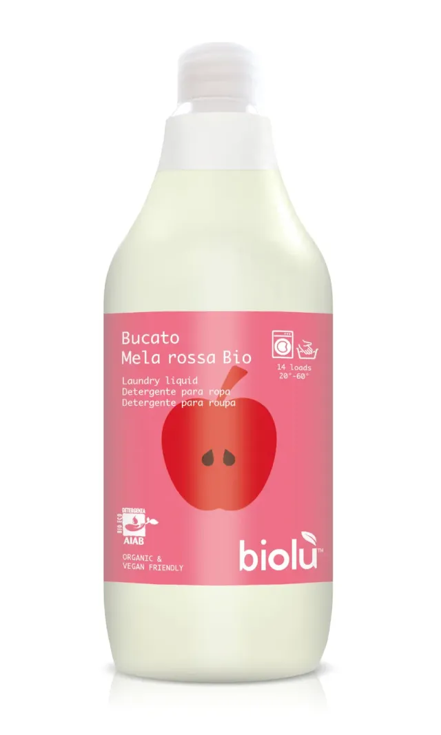 Biolù Mela Rossa Detersivo Bucato Naturale Vegan