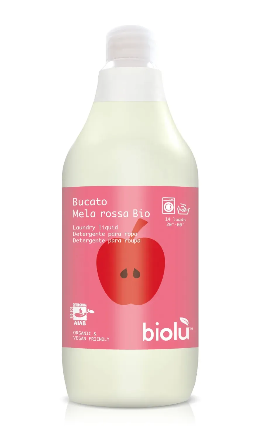 Biolù Mela Rossa Detersivo Bucato Naturale Vegan