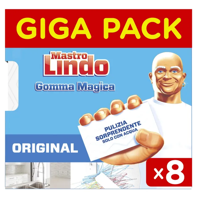 Mastro Lindo Gomma Magica Spugna 8 pezzi triplo strato