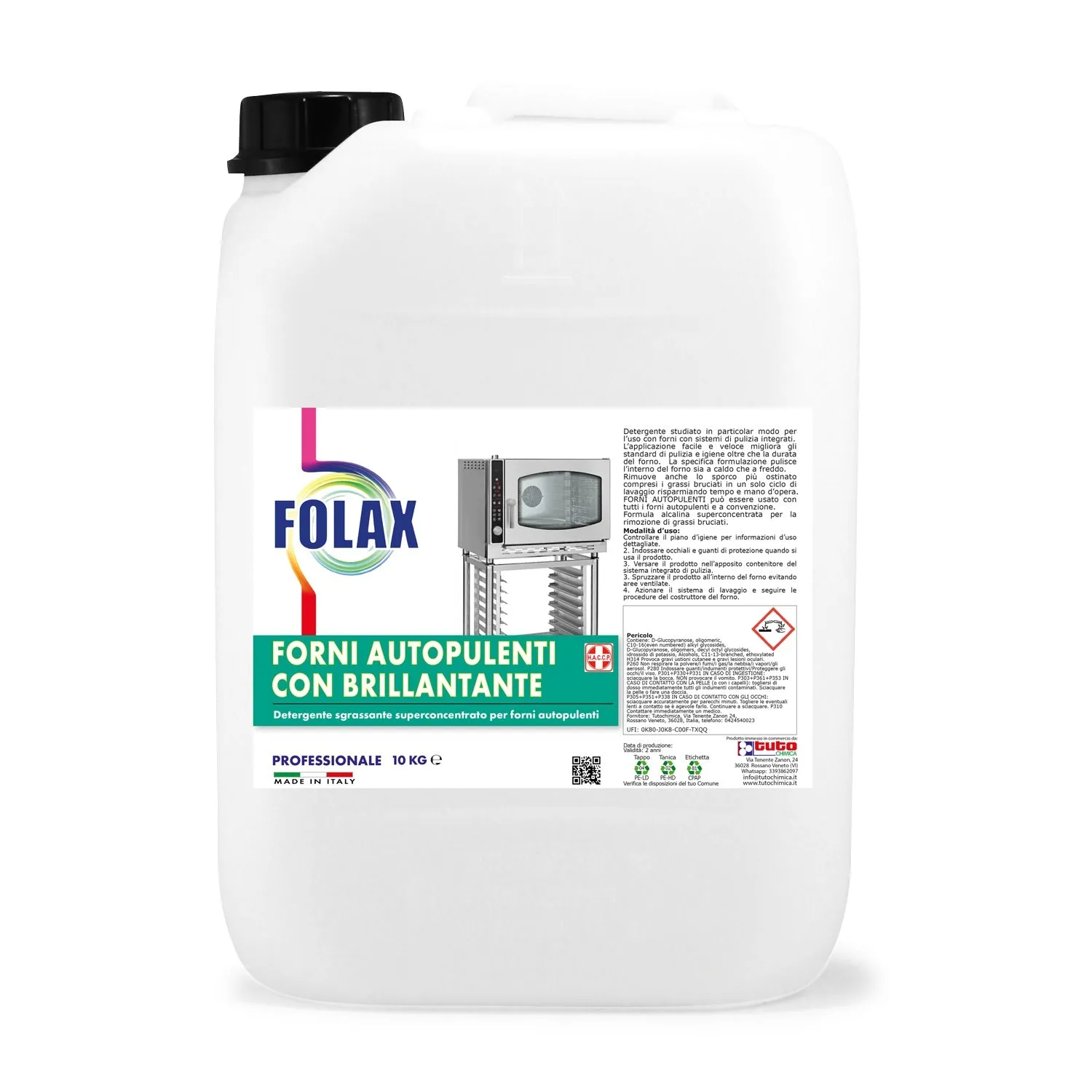 Tuto Chimica Folax detergente forni autopulenti 5 kg alcalino