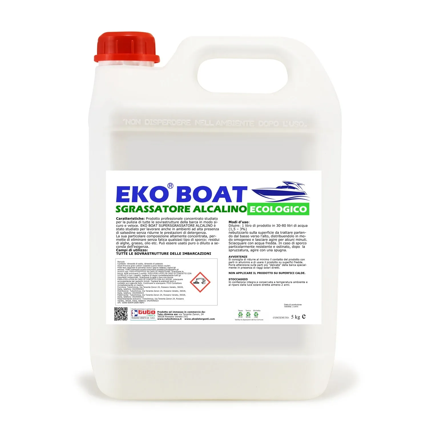 Tuto Chimica Eko Boat Sgrassatore Barche Alcalino 500g