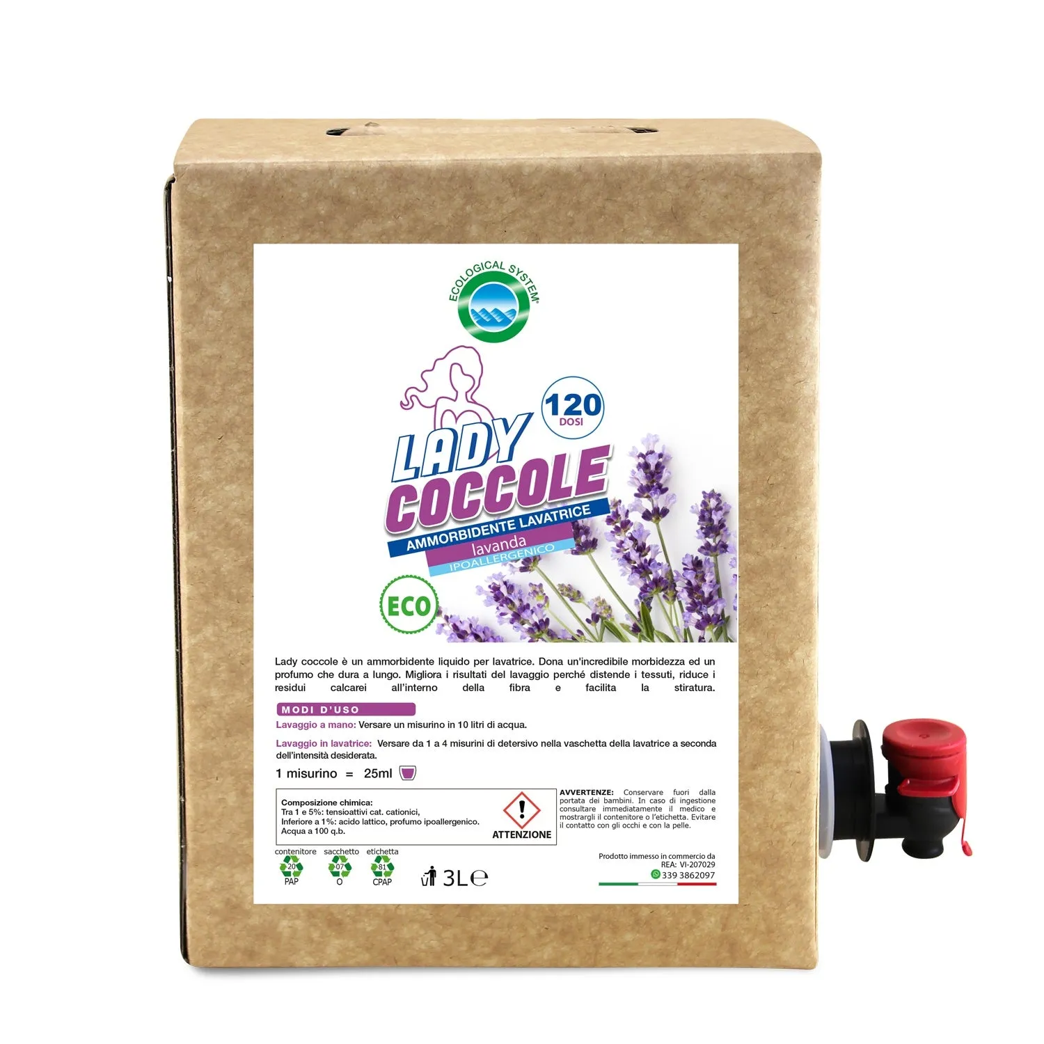 Tuto Chimica Lady Coccole ammorbidente lavanda 1 L