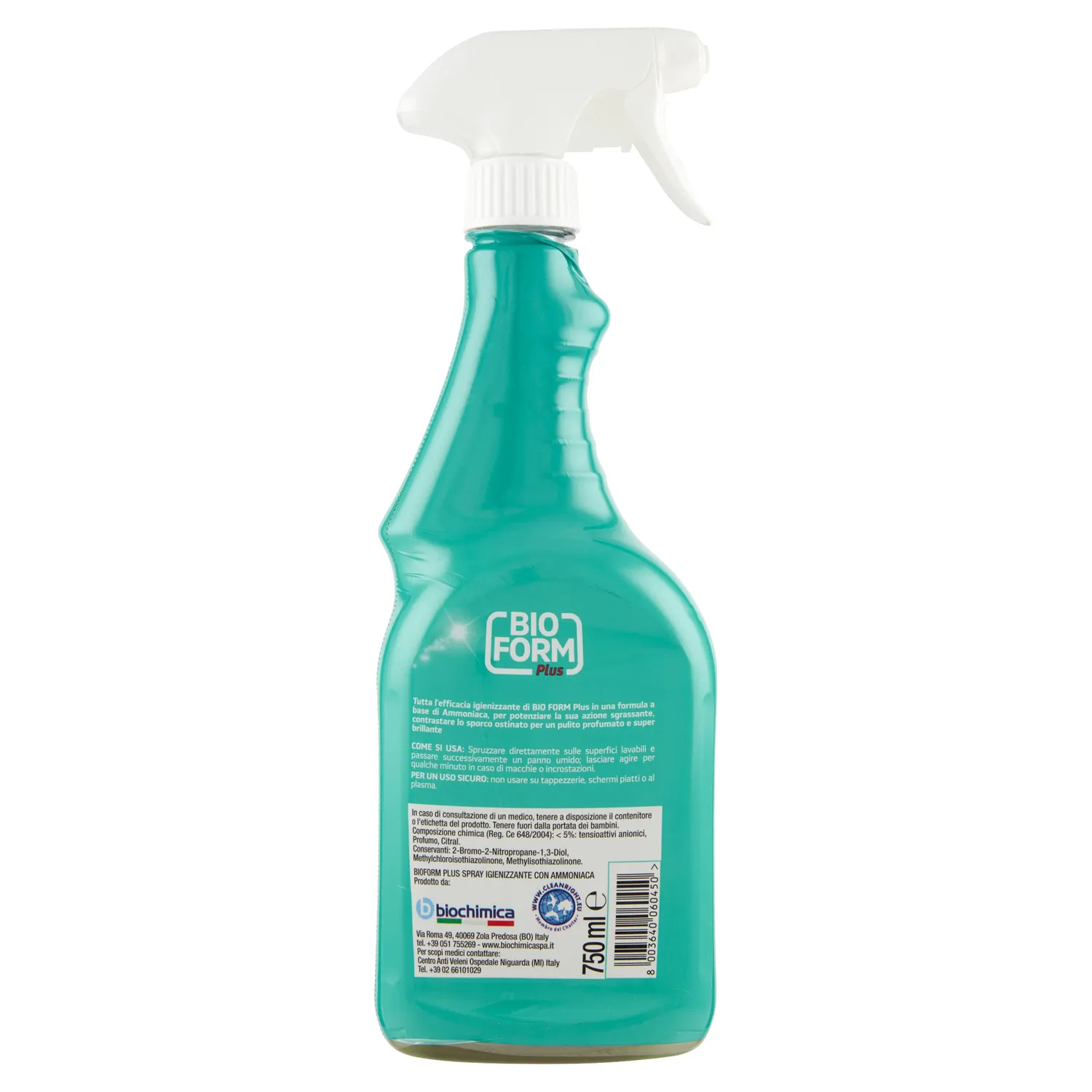 Bioform Plus Igienizzante ammoniaca spray 750ml multisuperfici