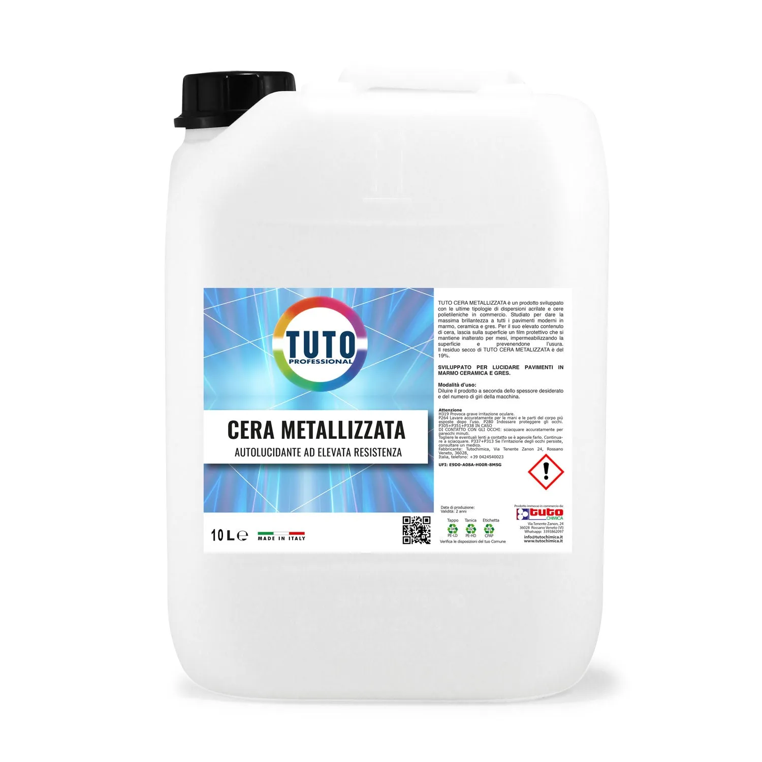 Tuto Chimica Cera Metallizzata cera pavimenti 1L brillante