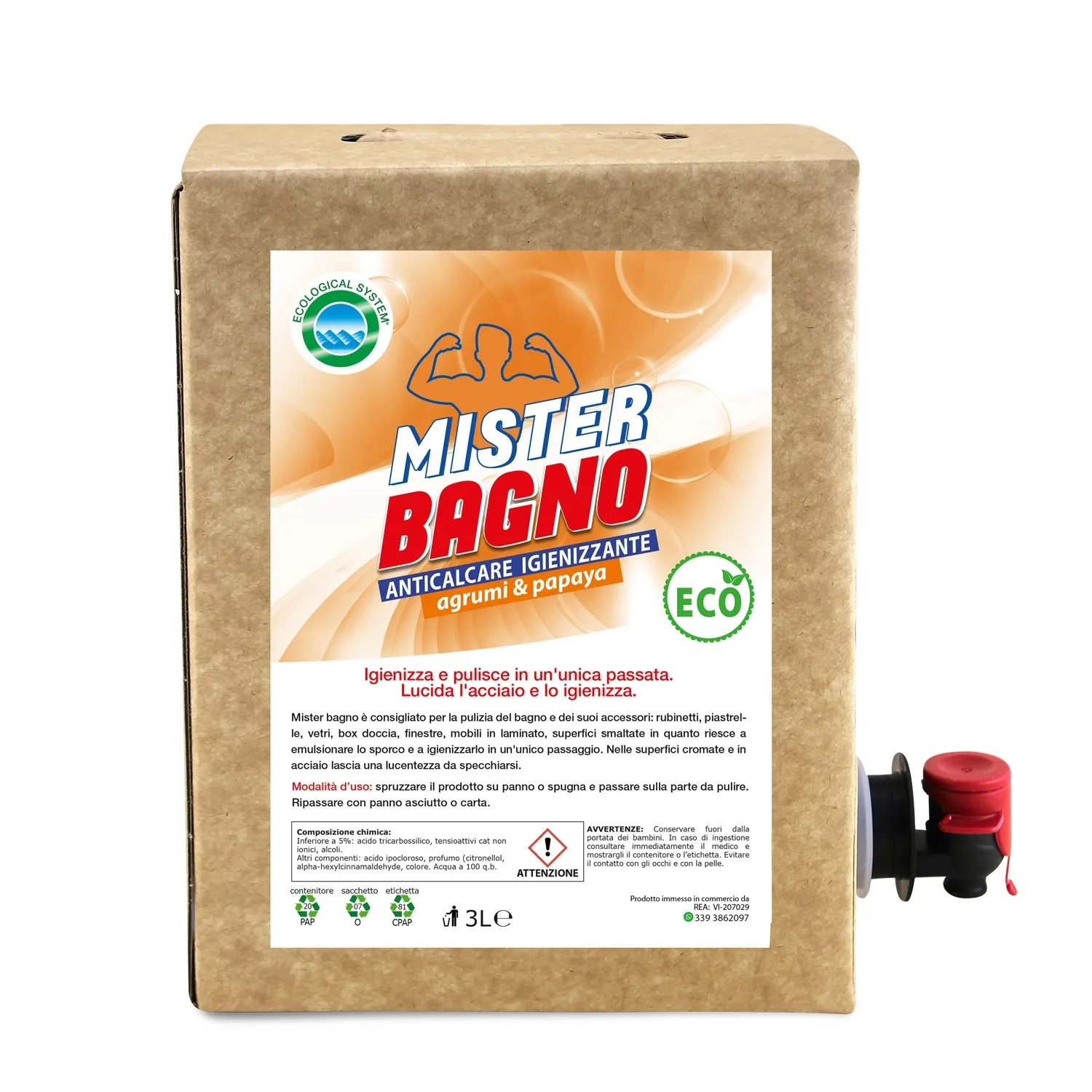 Tuto Chimica Mister Bagno detersivo bagno 500 ml agrumi