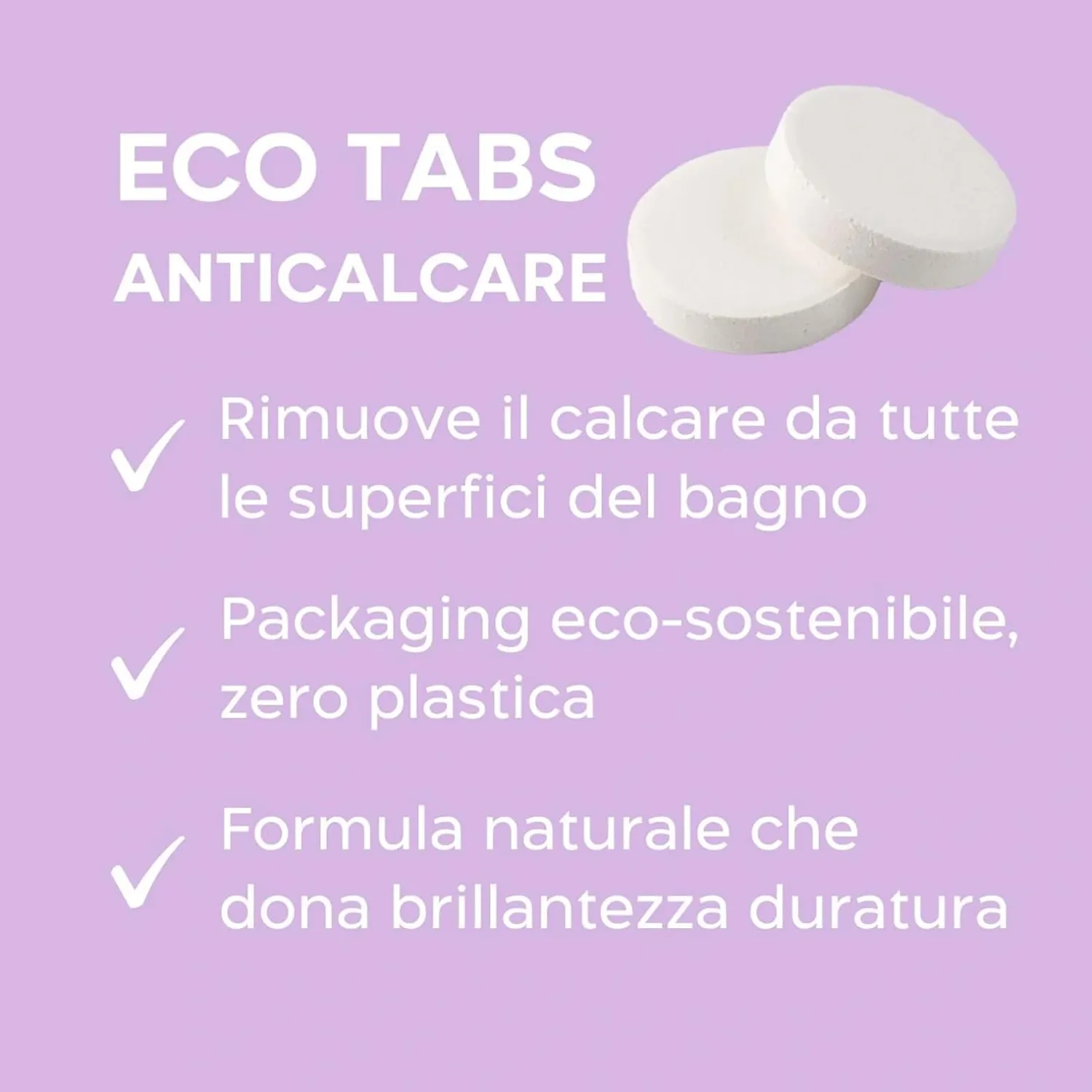 Biolù Eco Tabs anticalcare spray 6 tabs lavanda bergamotto