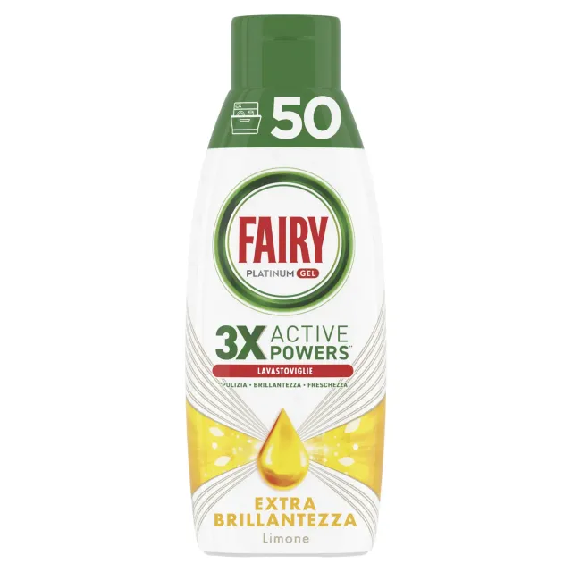 Fairy Platinum Gel lavastoviglie limone 900 ml