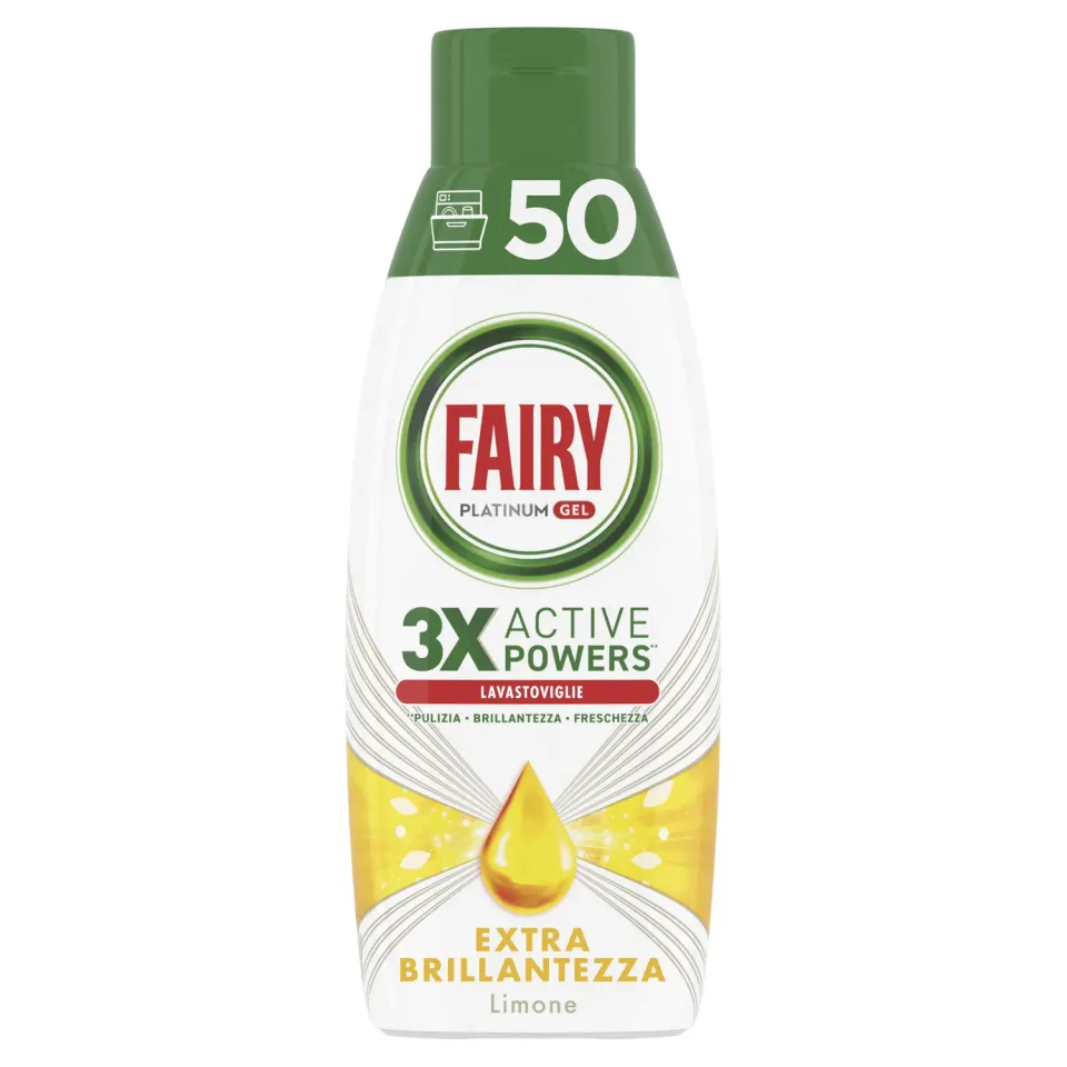 Fairy Platinum Gel lavastoviglie limone 900 ml