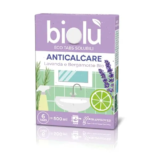 Biolù Eco Tabs anticalcare spray 6 tabs lavanda bergamotto
