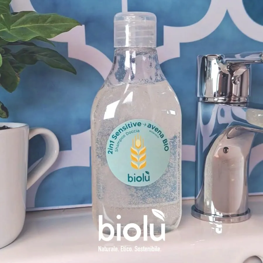 Biolù 2in1 Sensitive Avena Bio doccia shampoo 25g senza profumo