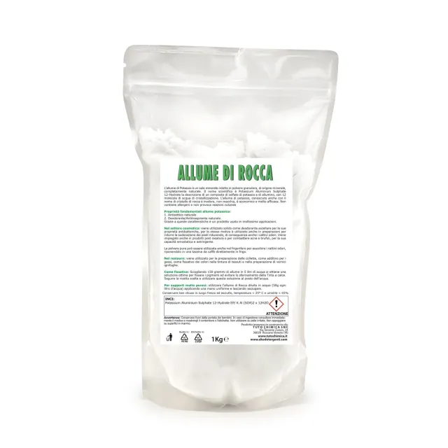 Tuto Chimica Allume di Rocca in polvere busta 500 gr naturale