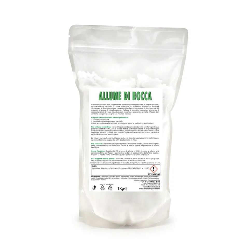 Tuto Chimica Allume di Rocca in polvere busta 500 gr naturale
