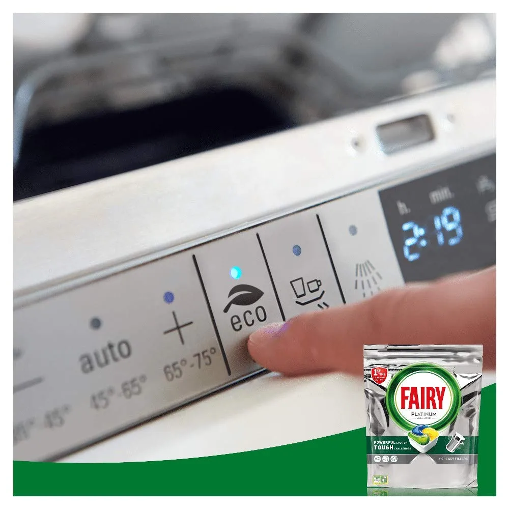 Fairy Platinum 125 pastiglie lavastoviglie limone prelavaggio integrato