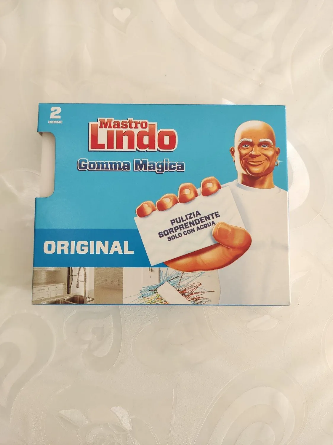 Mastro Lindo Gomma Magica triplo strato 2 pezzi bianca