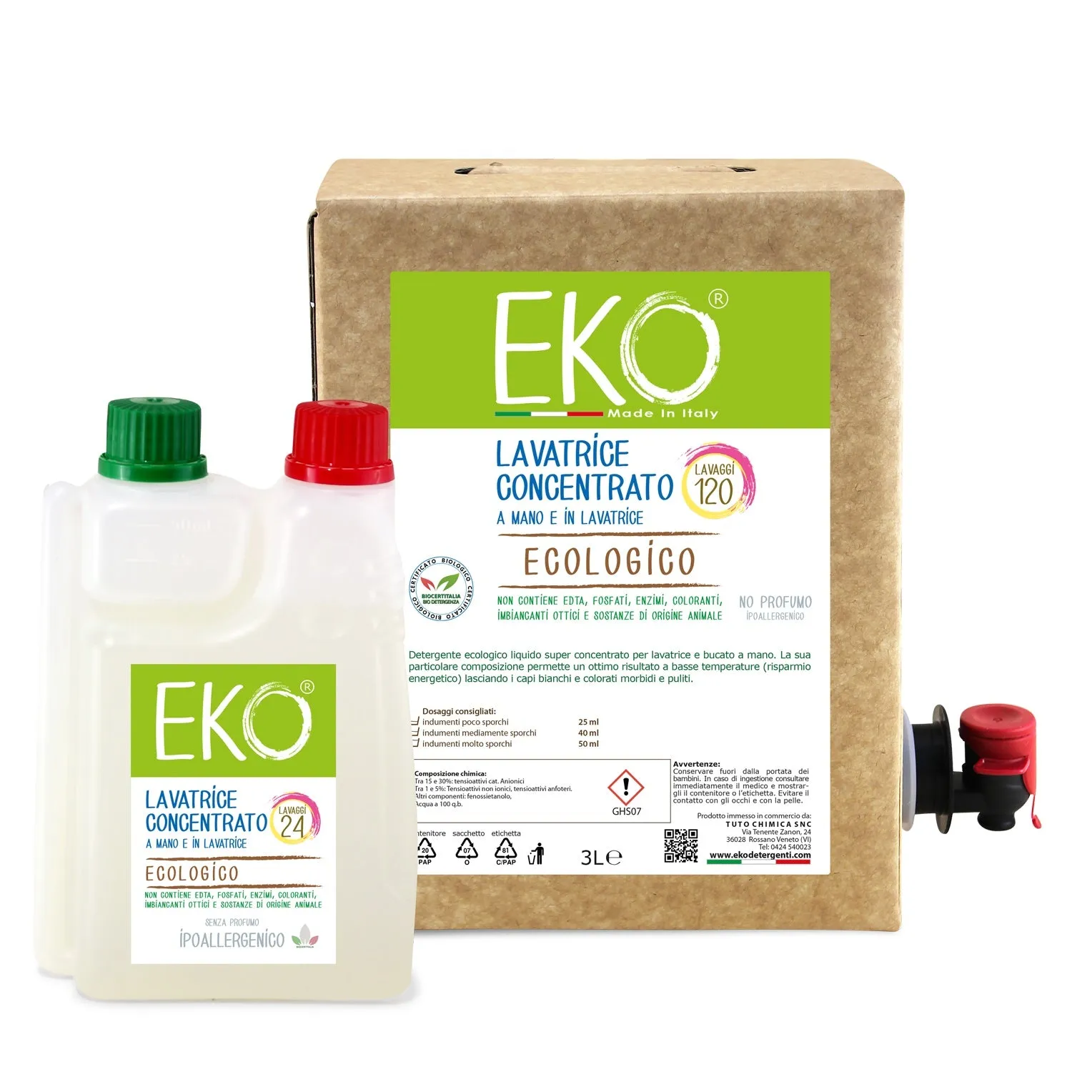 Eko Tuto Chimica Kit Bucato Box 3L+600ml lavanda