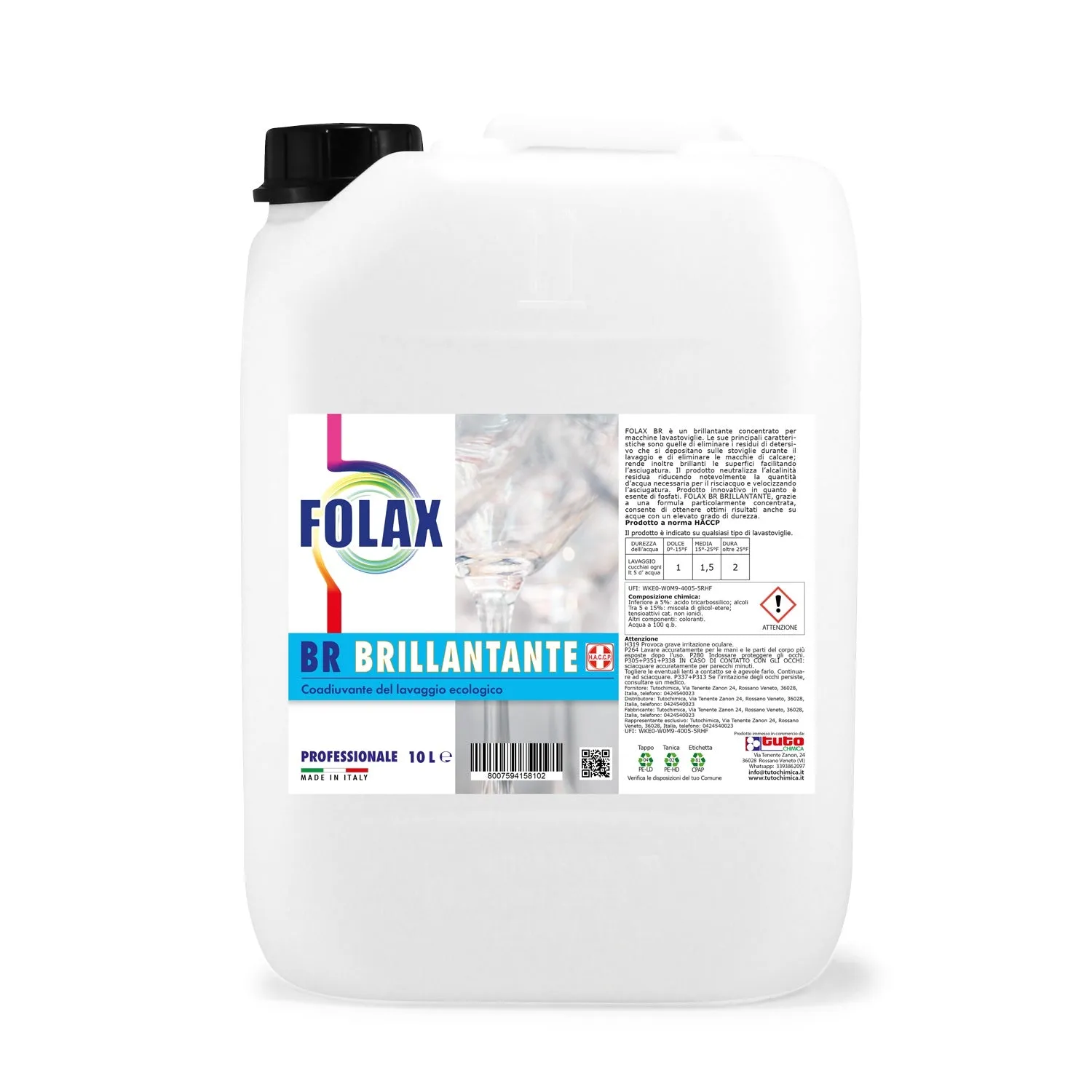 Folax Br brillantante lavastoviglie 5 l horeca