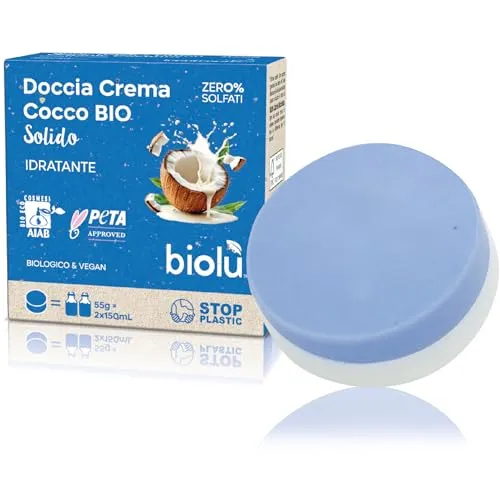 Biolù Solidi Docciacrema Cocco Bio 55g