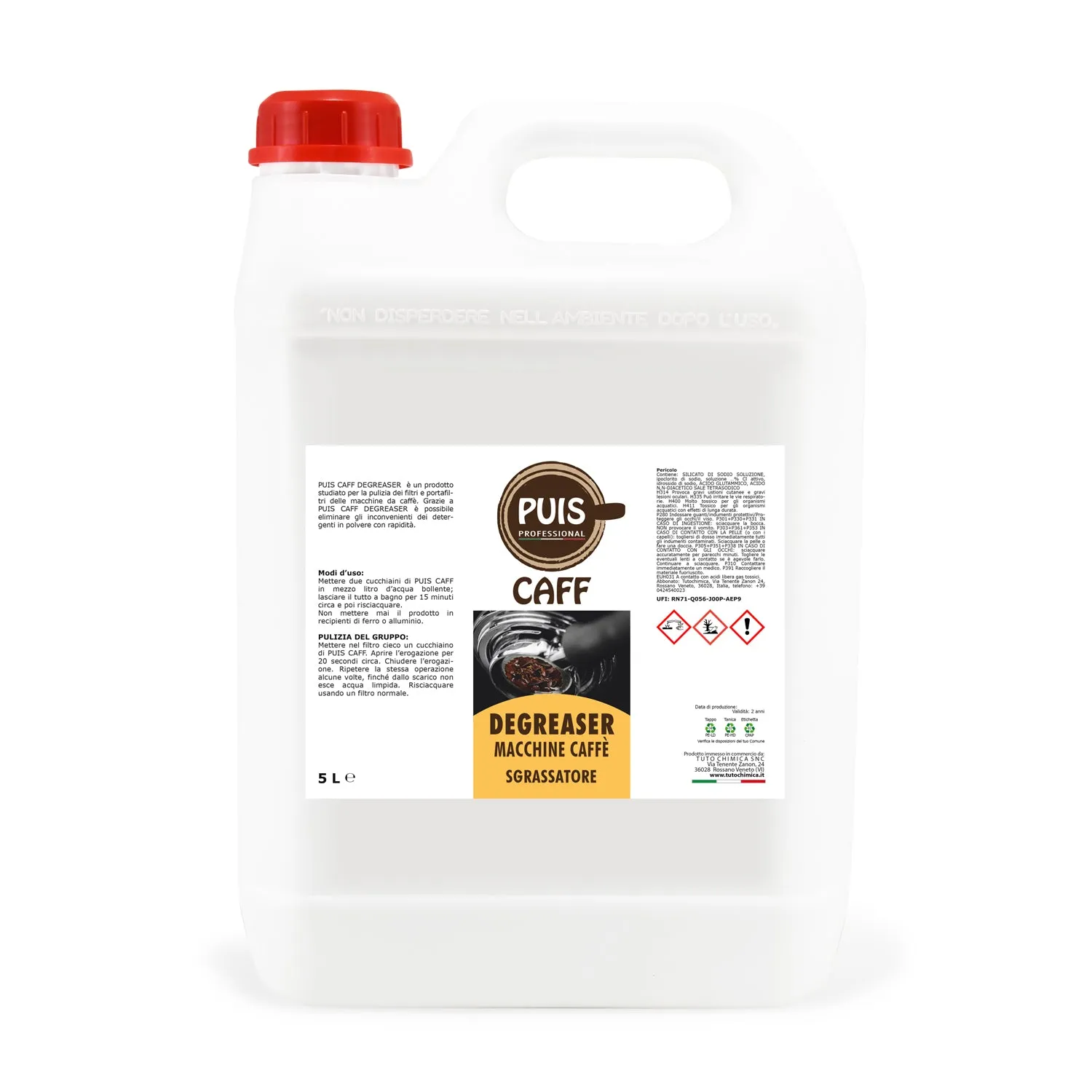 Tuto Chimica Puis Caff Degreaser detergente caffe 1 L