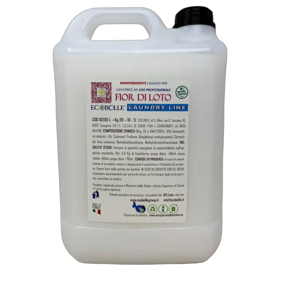 Ecobolle Fior di Loto ammorbidente 5kg super profumato