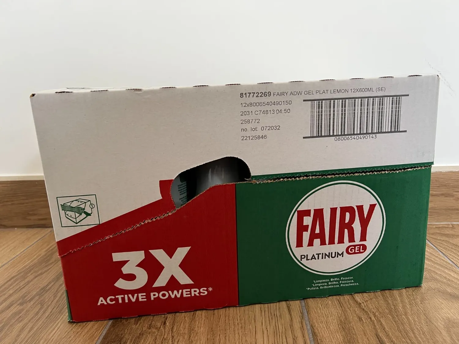 Fairy Platinum Gel Lavastoviglie 12pz Limone 360 Lavaggi