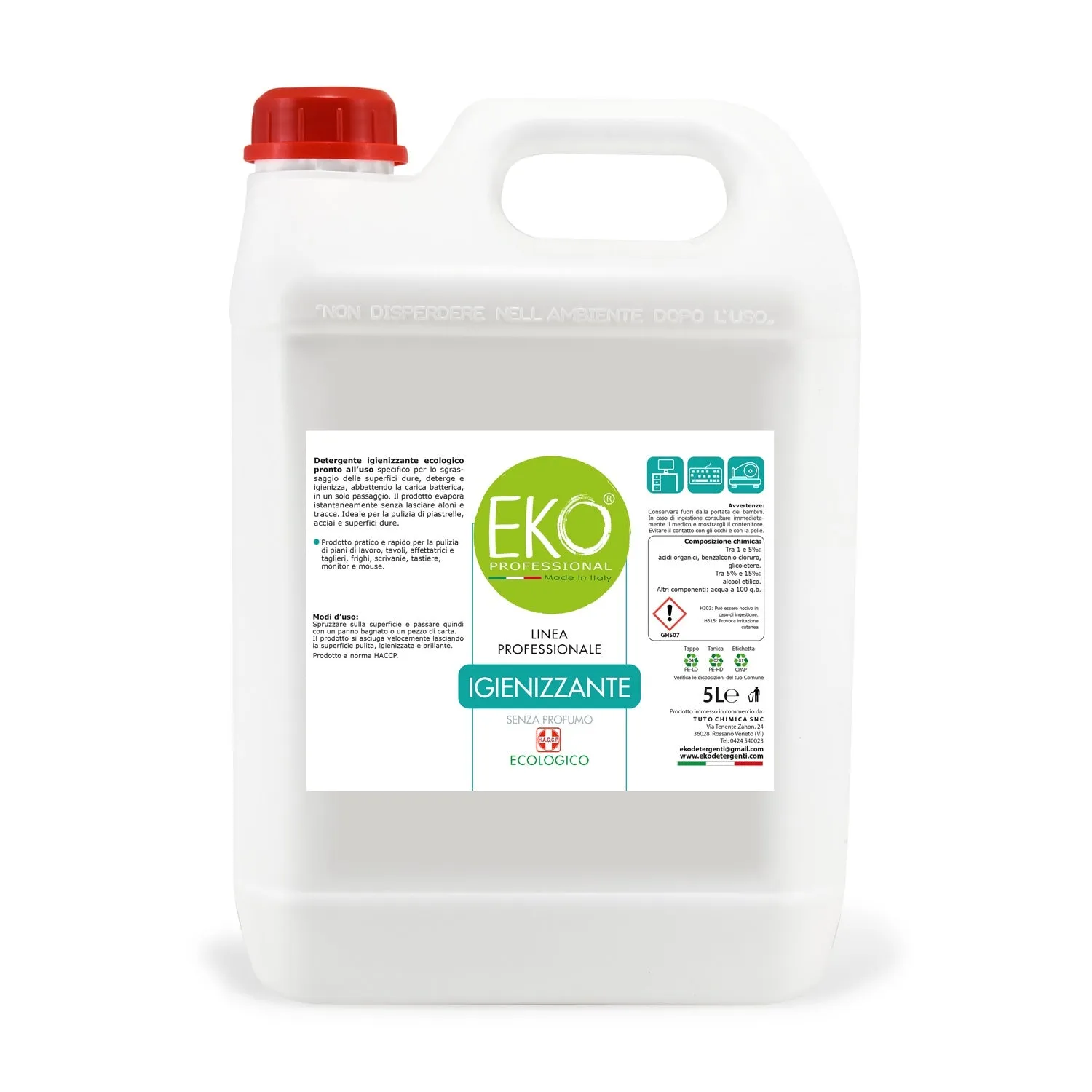 Tuto Chimica Eko Professional Igienizzante Spray 500 ml HACCP