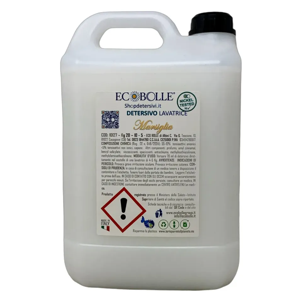 Ecobolle Marsiglia detersivo lavatrice 20 kg profumato