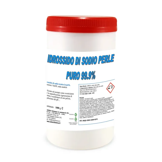 Tuto Chimica Idrossido di Sodio perle 1 kg puro 99,9%