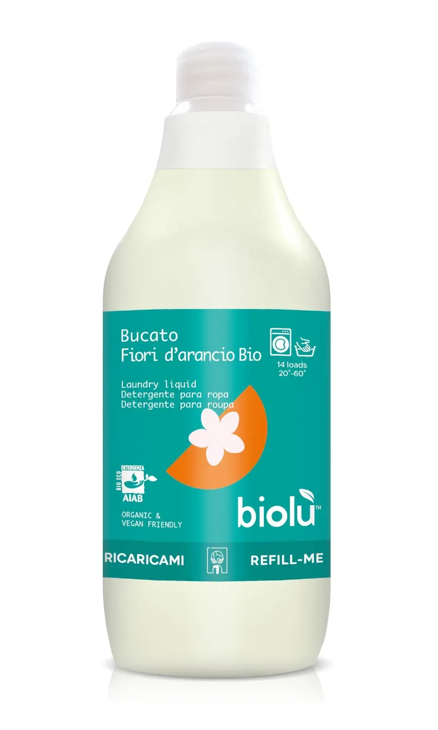 Biolù Bucato Fiori d'Arancio detersivo 1l naturale