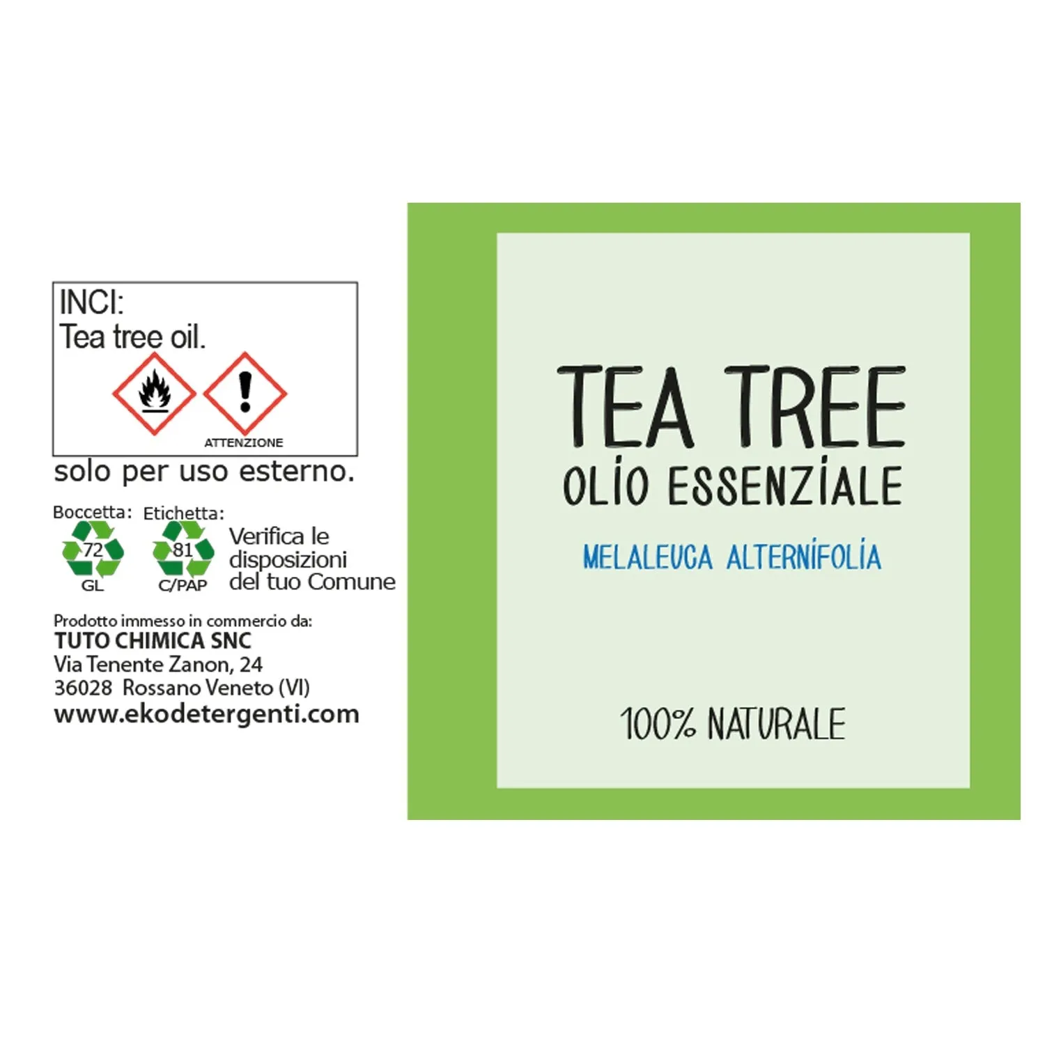 Tuto Chimica Kit Centri Estetici oli essenziali 3x30 ml