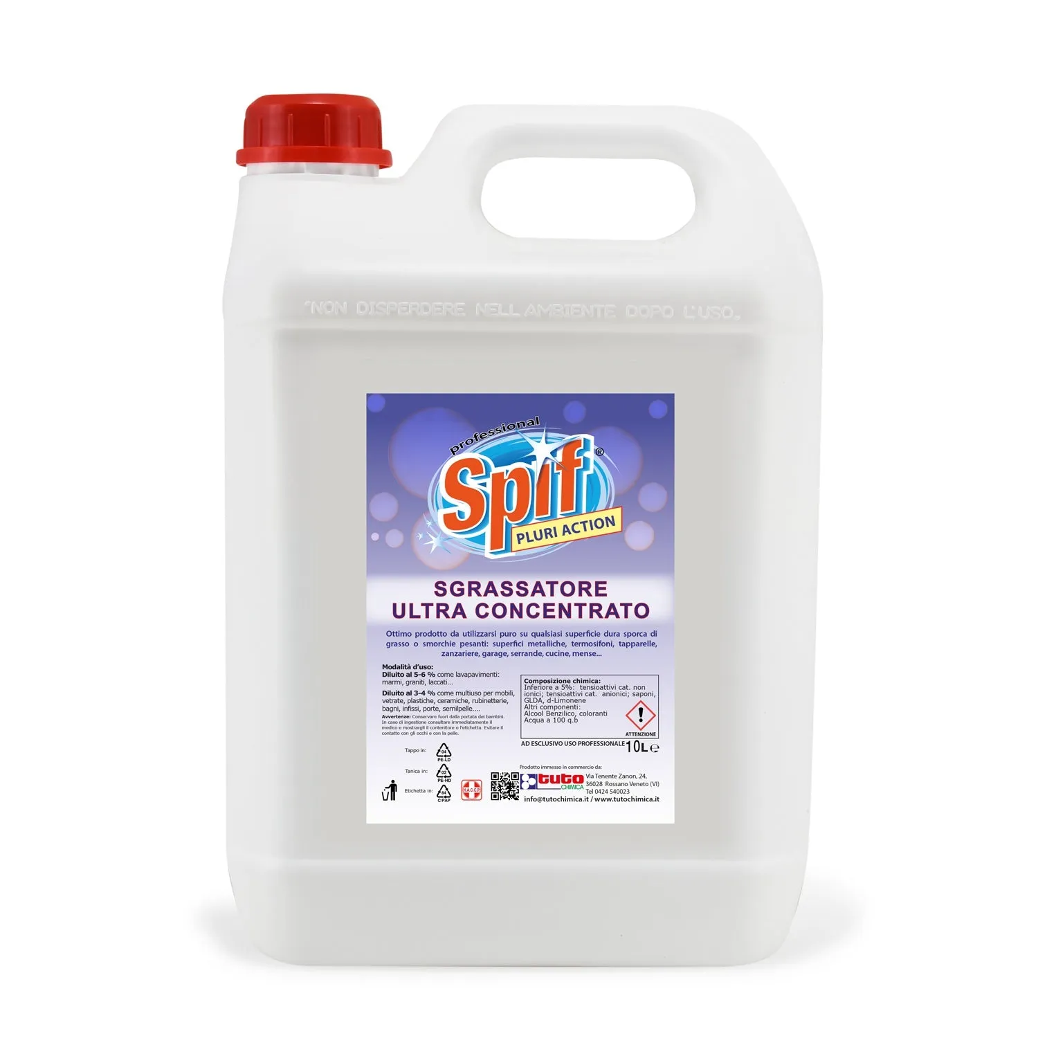 Tuto Chimica Spif Pluri Action sgrassatore 1 L ultra concentrato