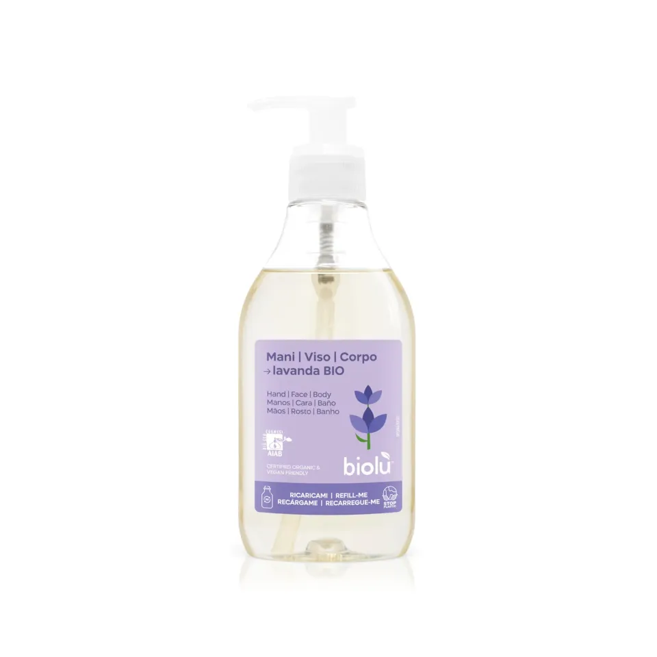 Biolù Mani Viso Corpo Detergente Lavanda 250ml Idratante