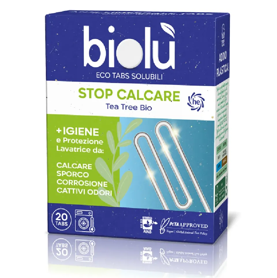Biolù Eco Tabs Anticalcare Lavatrice 20 tabs tea tree