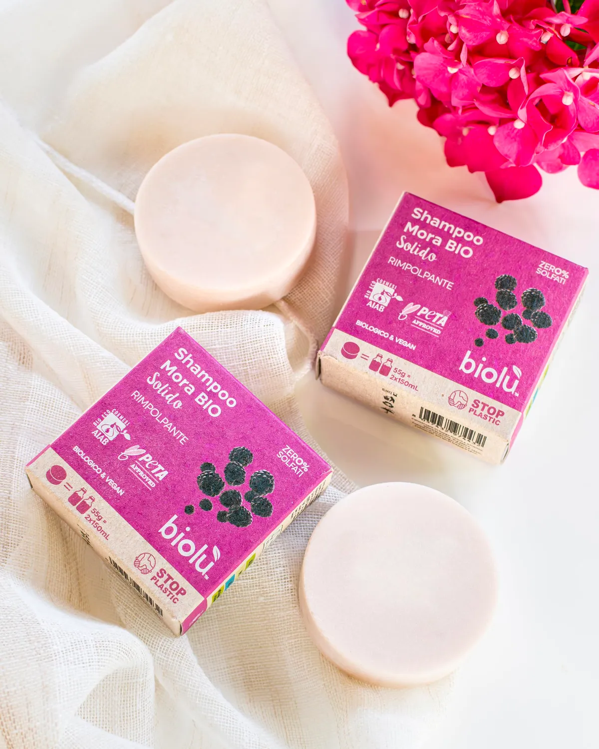 Biolù Mora Shampoo Solido 55g Bio Rimpolpante