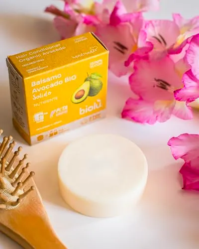 Biolù Balsamo Solido Avocado BIO capelli 60g nutriente