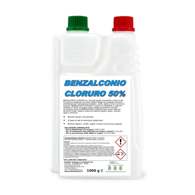Tuto Chimica Benzalconio Cloruro 50% concentrato 500 gr