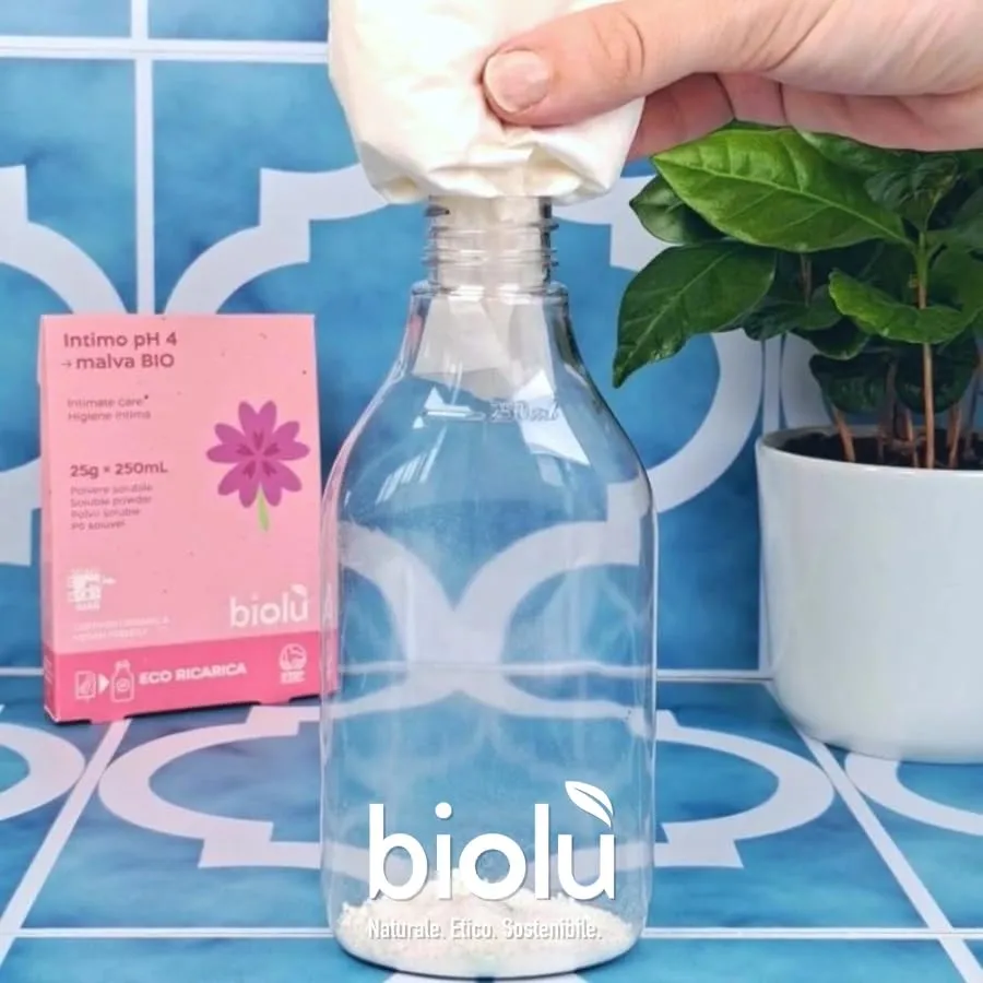 Biolù Intimo pH 4 detergente intimo polvere 25g malva