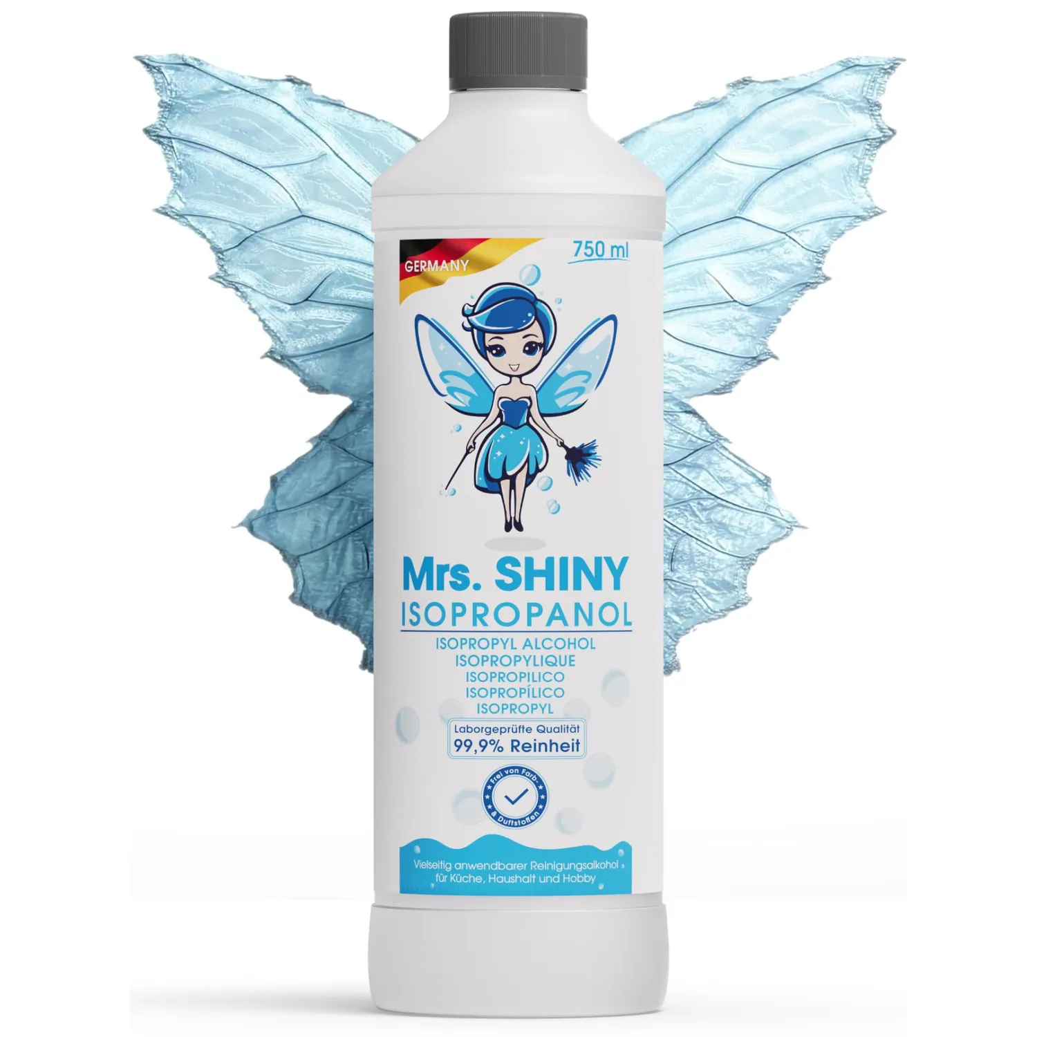 Mrs. Shiny Alcool Isopropilico 70% detergente superfici 750 ml