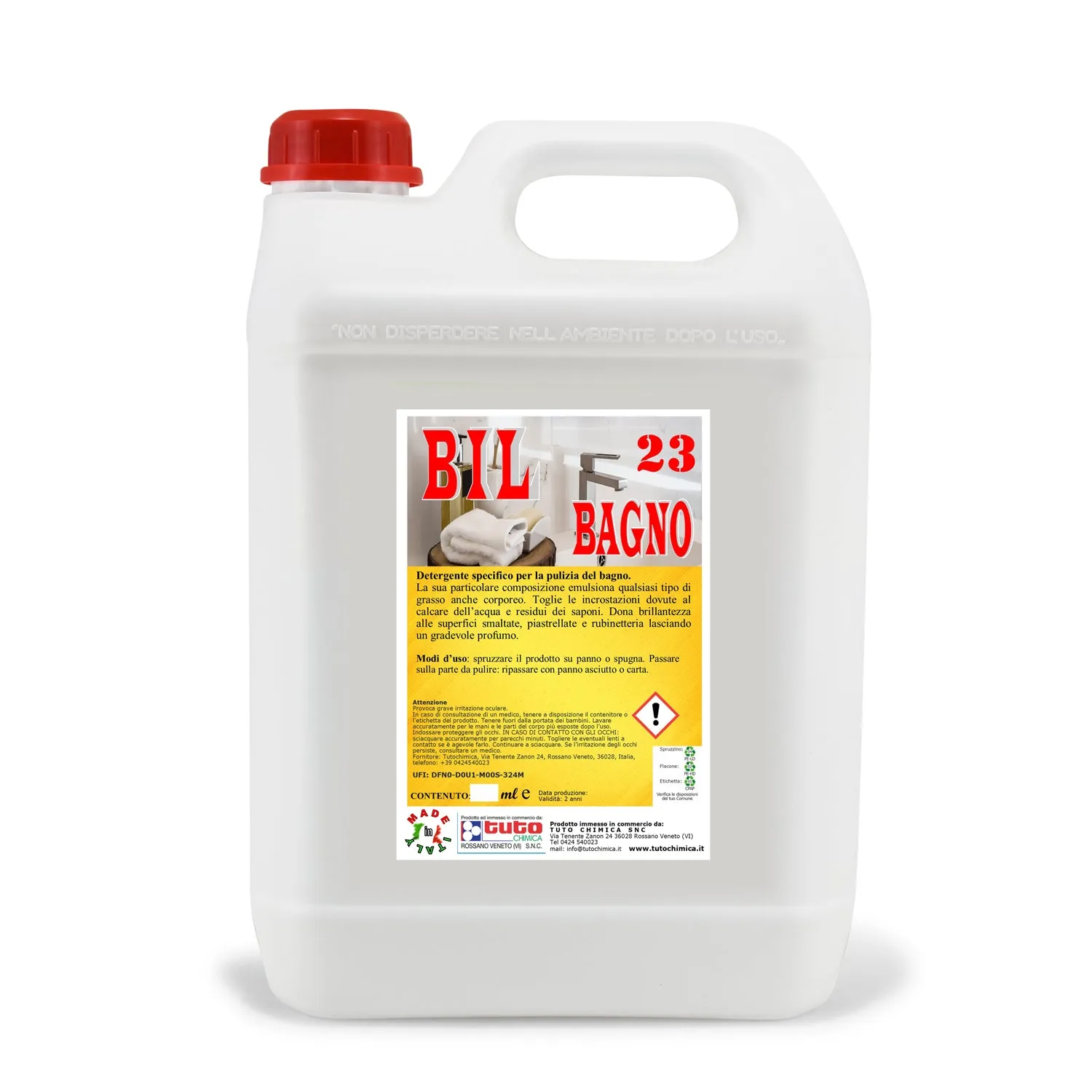 Tuto Chimica Bil 23 detergente bagno anticalcare 500 ml