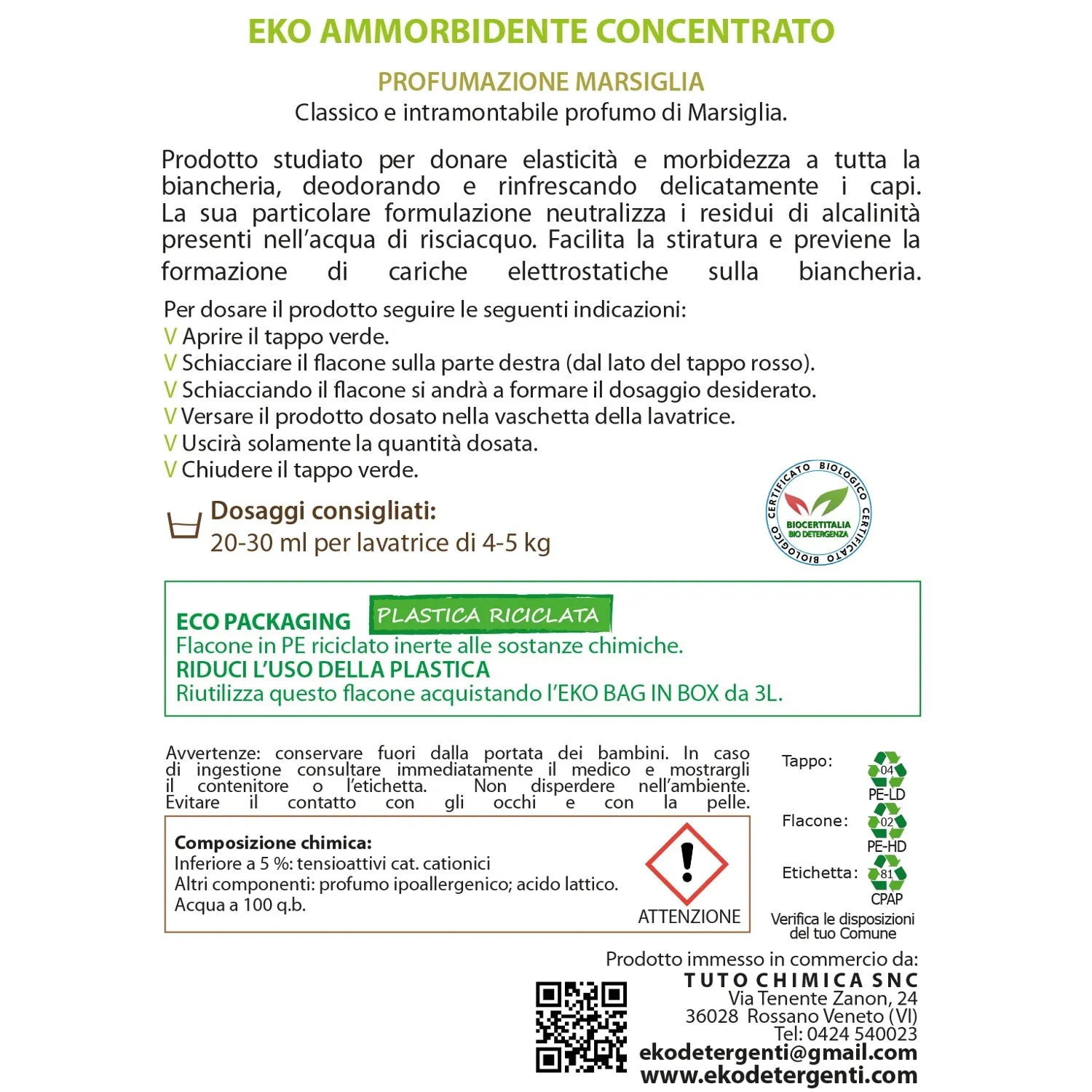 Tuto Chimica Eko Kit 2 Maxi bucato 2x5 L lavanda 200 lavaggi