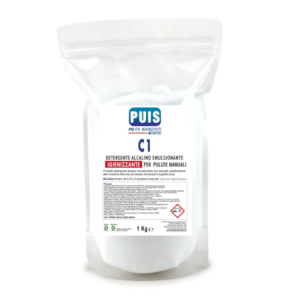 Tuto Chimica Puis C1 detergente caseifici igienizzante 1 kg alcalino